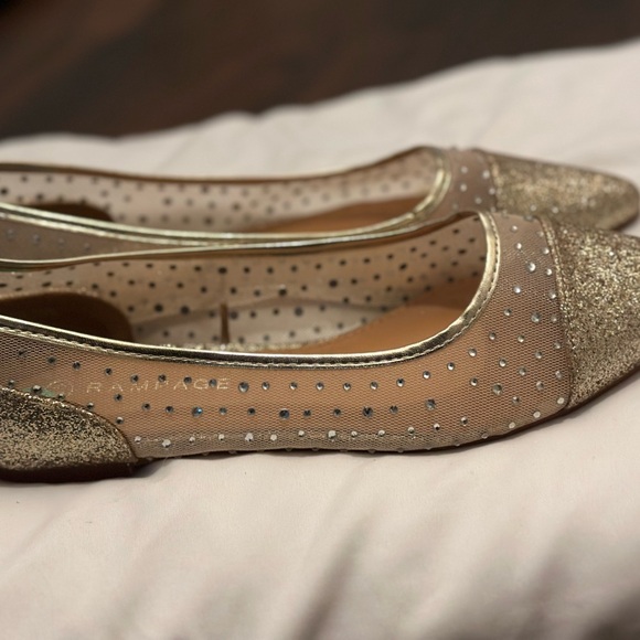 Rhinestone Decor Point Toe Ballet Flats - Picture 5 of 6